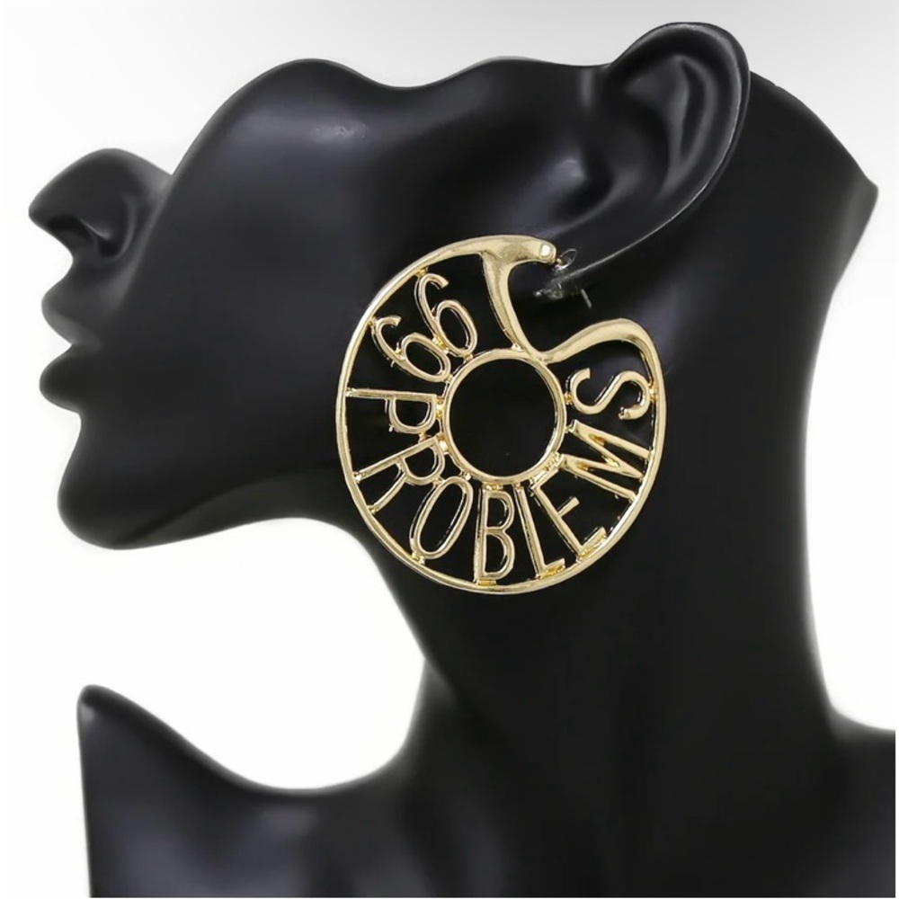 Gold Statement Earrings